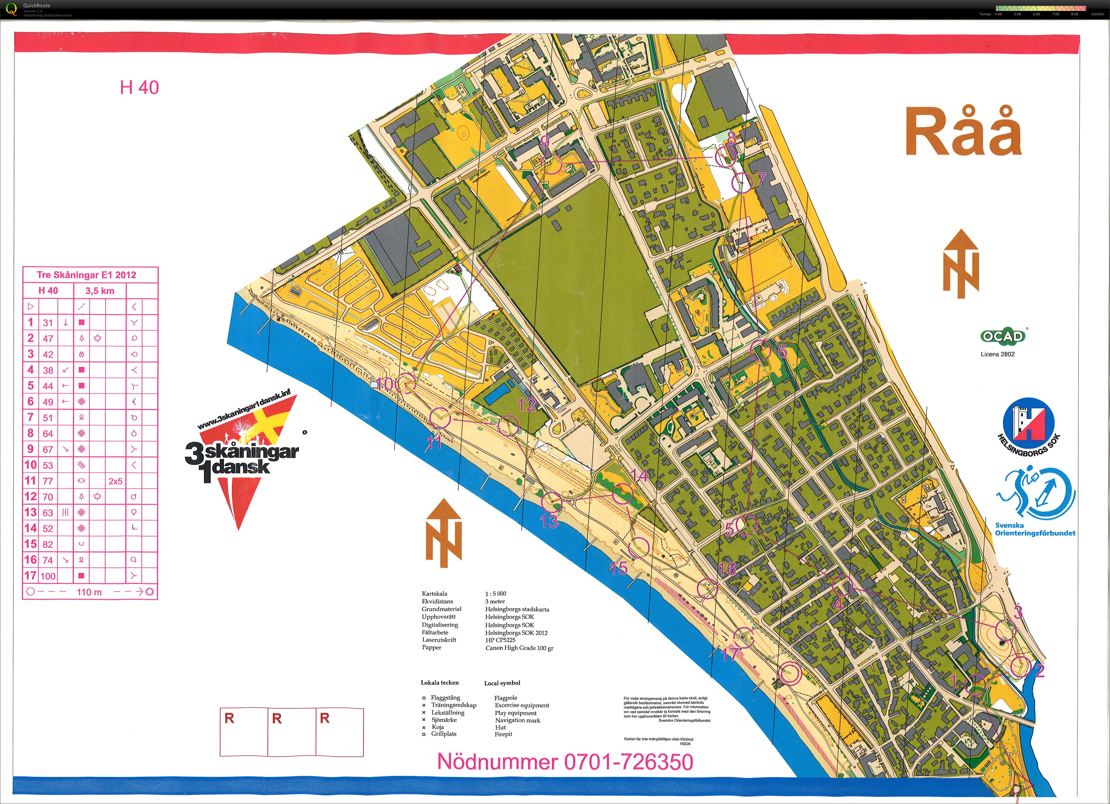 Tre skåningar och en dansk etapp 1 (2012-06-15)