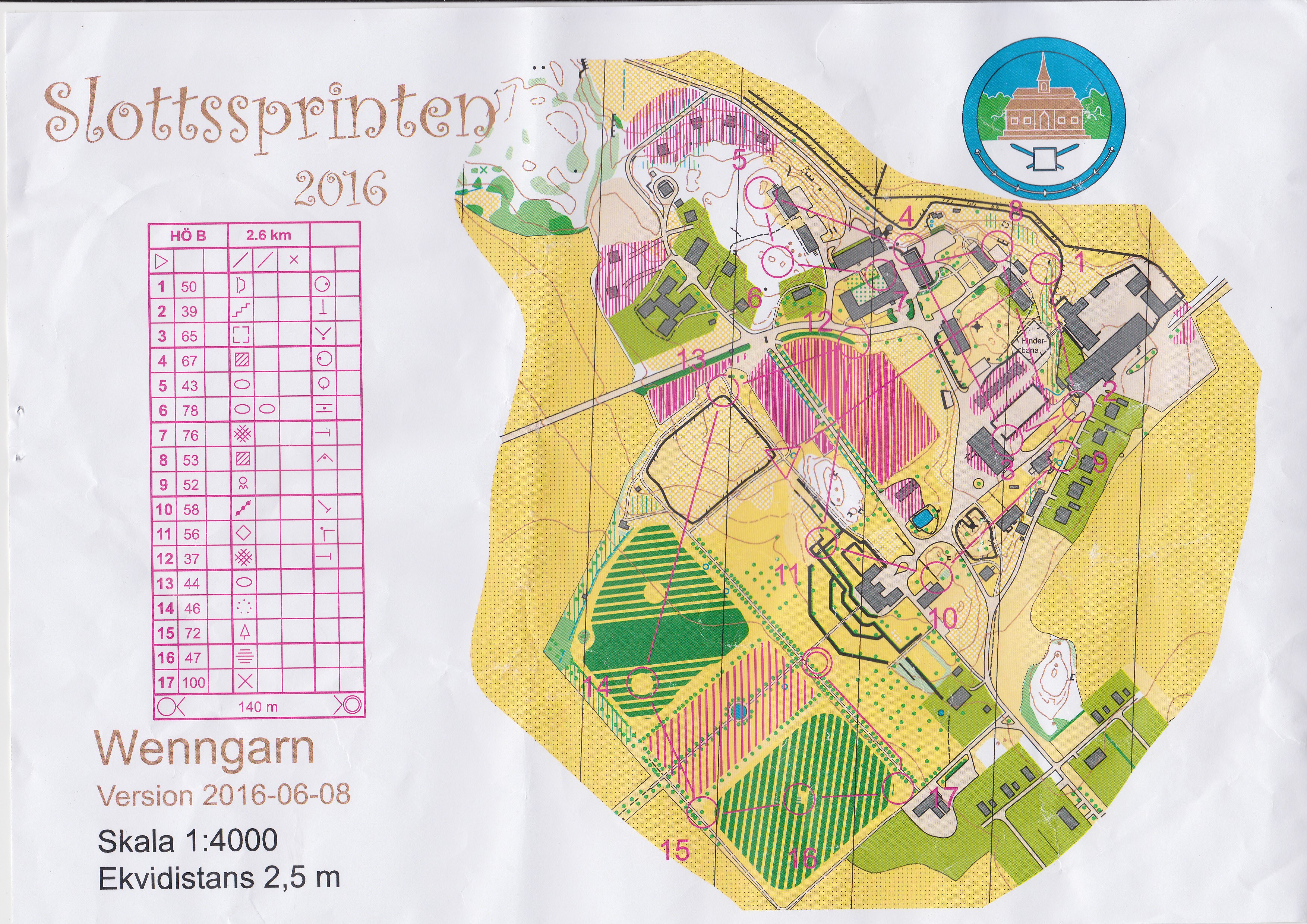 Slottssprinten 2mannastafett Öppen Herr (2016-06-11)