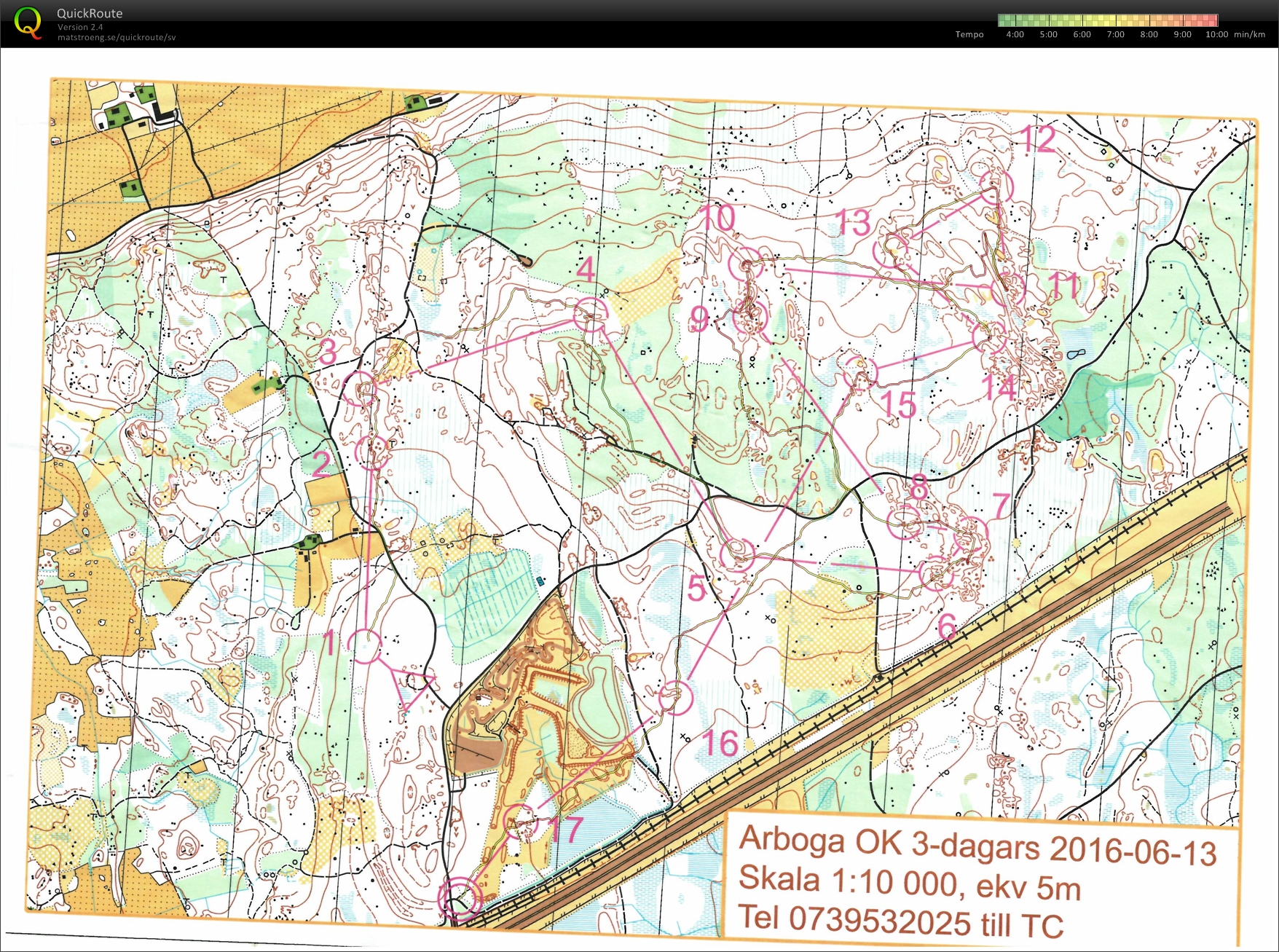 Arboga 3-dagars, etapp 1 (2016-06-13)