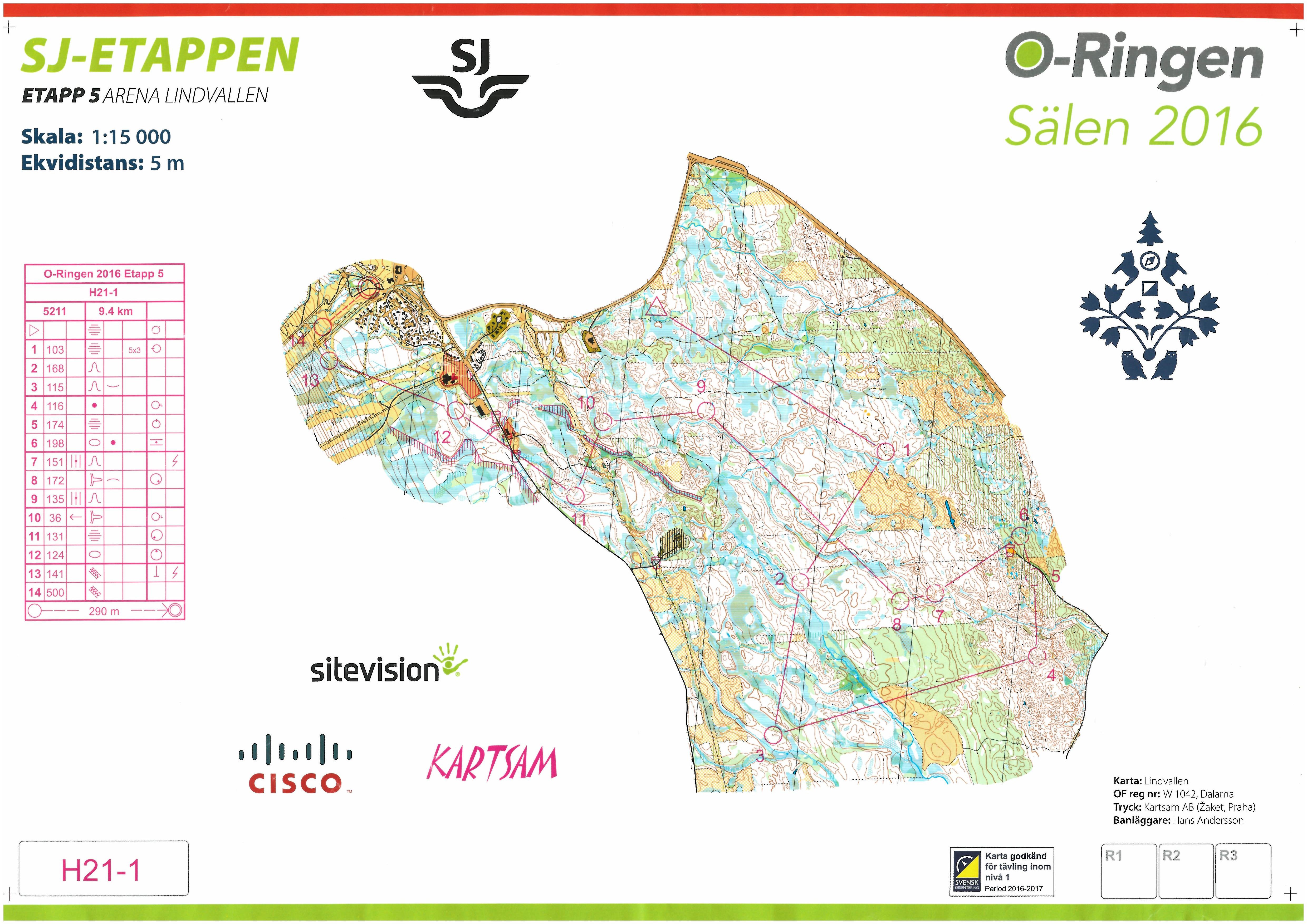 O-ringen, Etapp 5 (2016-07-29)