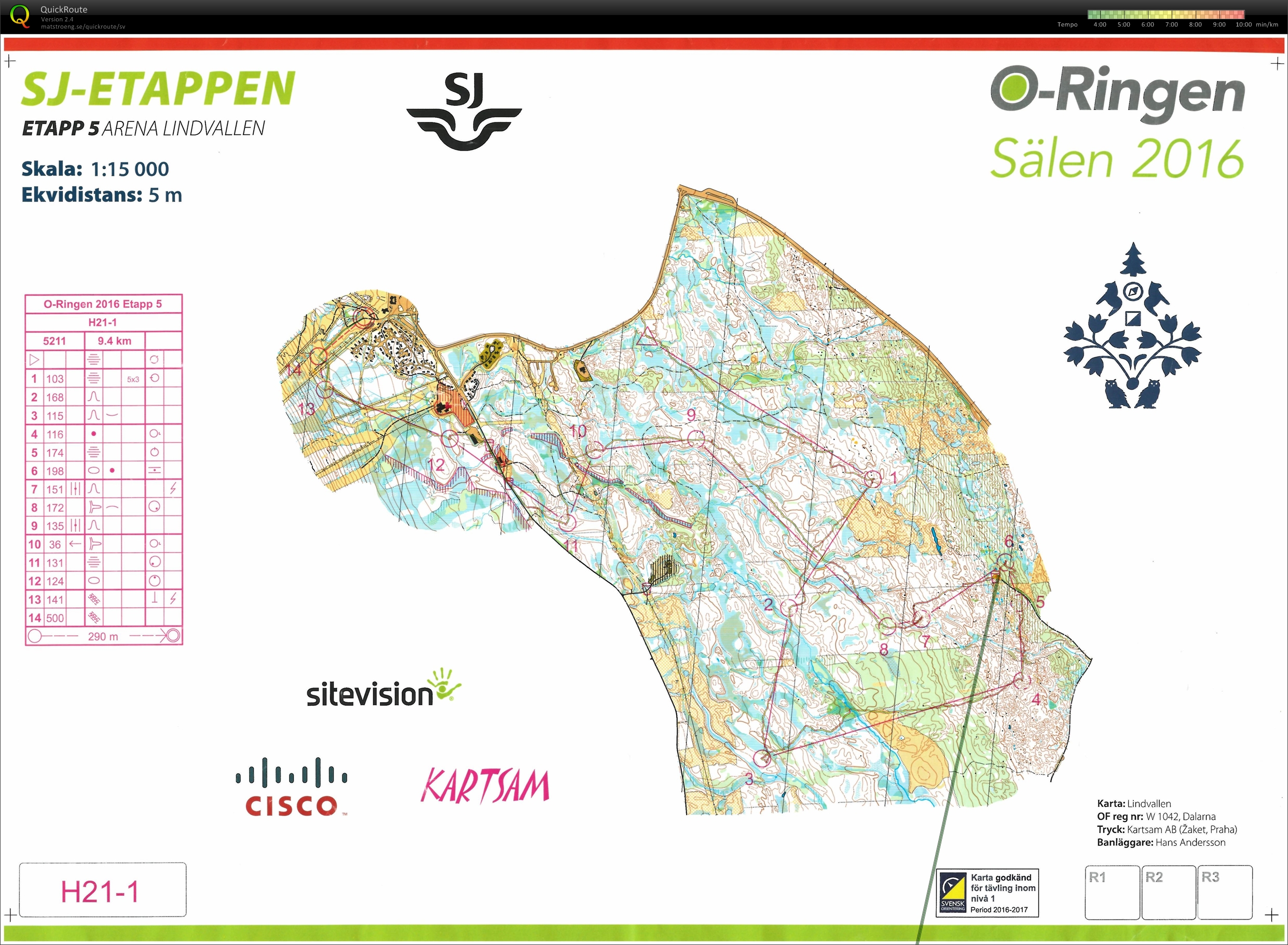 O-ringen, Etapp 5 (2016-07-29)